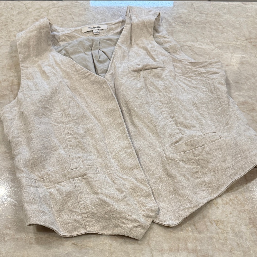 Madewell Cream Sleeveless Top